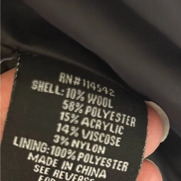 NEW Jou Jou Houndstooth Coat Black White Belted Juniors L / XL - Picture 9 of 14